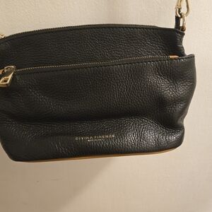 Divina Firenze Leather Cross Body Shoulder Purse Handbag Made In Italy